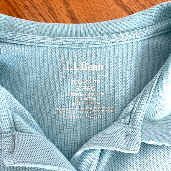 LL Bean Blue Polo Shirt Women Sz S slightly used - Picture 6 of 7
